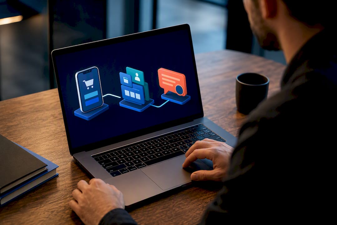 Connected ecommerce funnel stages for SMS growth