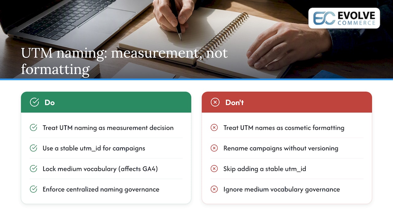 Why naming conventions are a measurement decision, not a formatting one — overview diagram