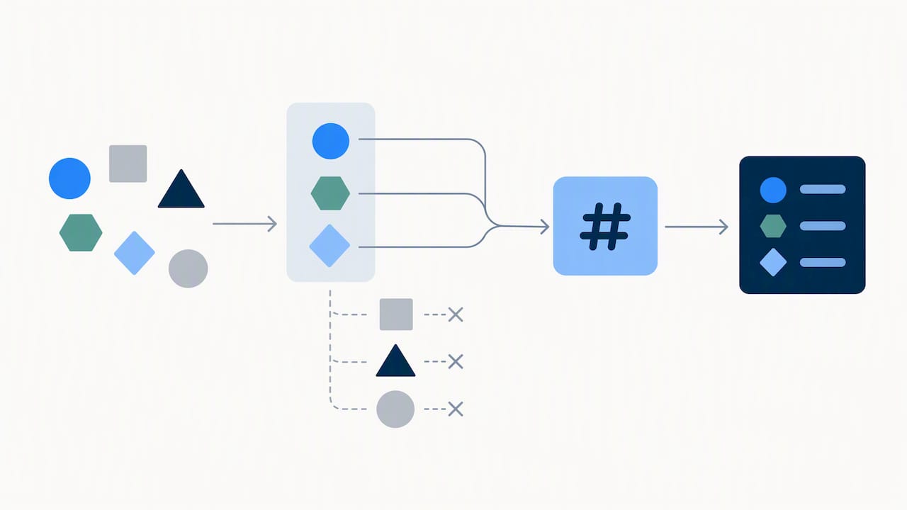 Selected event fields hashed before transmission