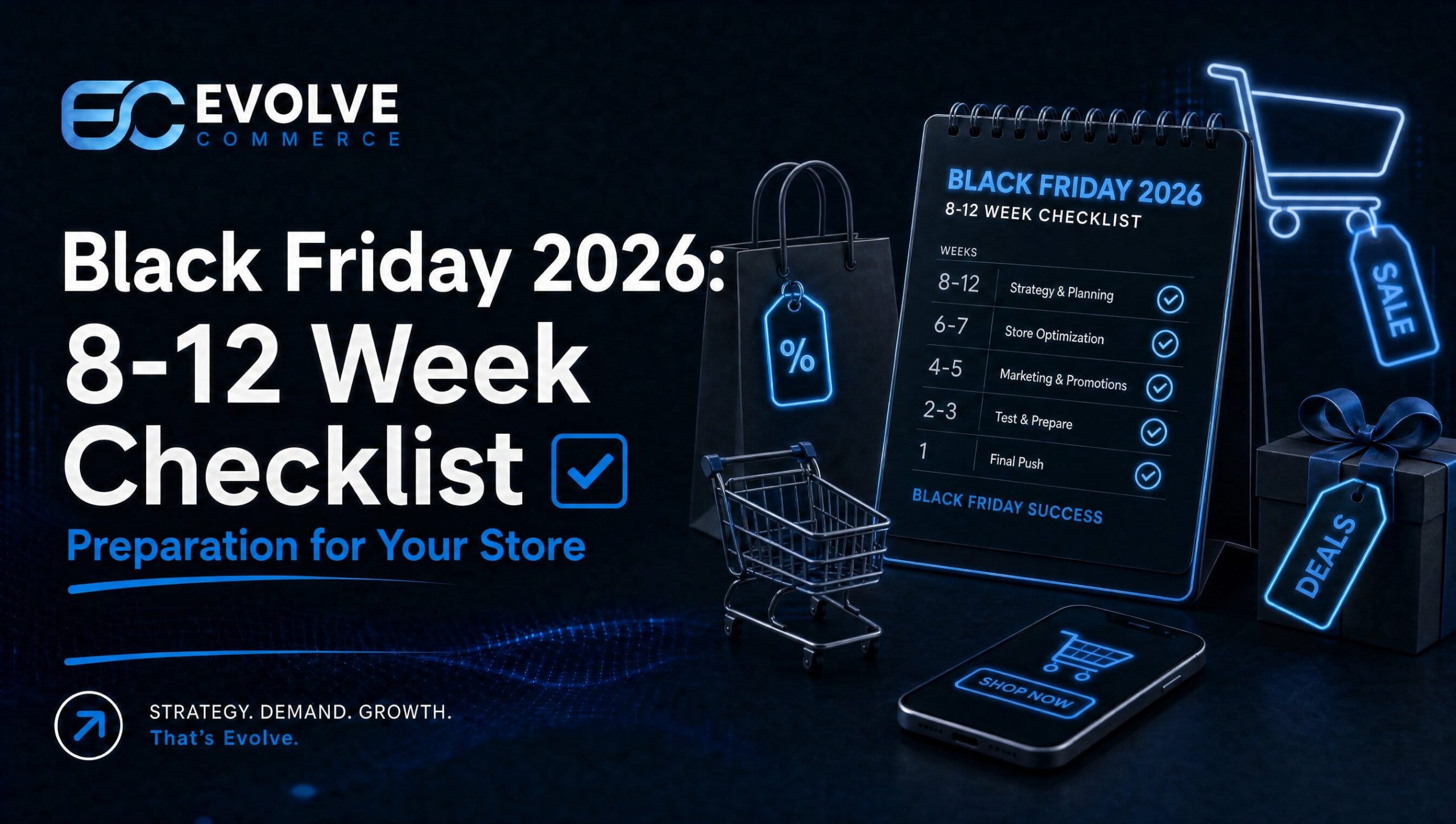 Black Friday 2026: 8-12 Week Checklist Preparation for Your Store